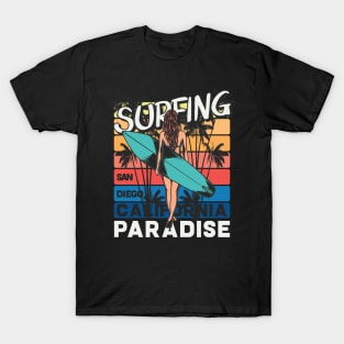 Surfing Paradise California T-Shirt